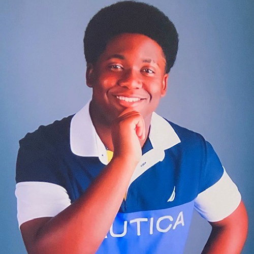 Photo of our Fall 2022 Scholarship winner, DeLon Henderson, Jr.
